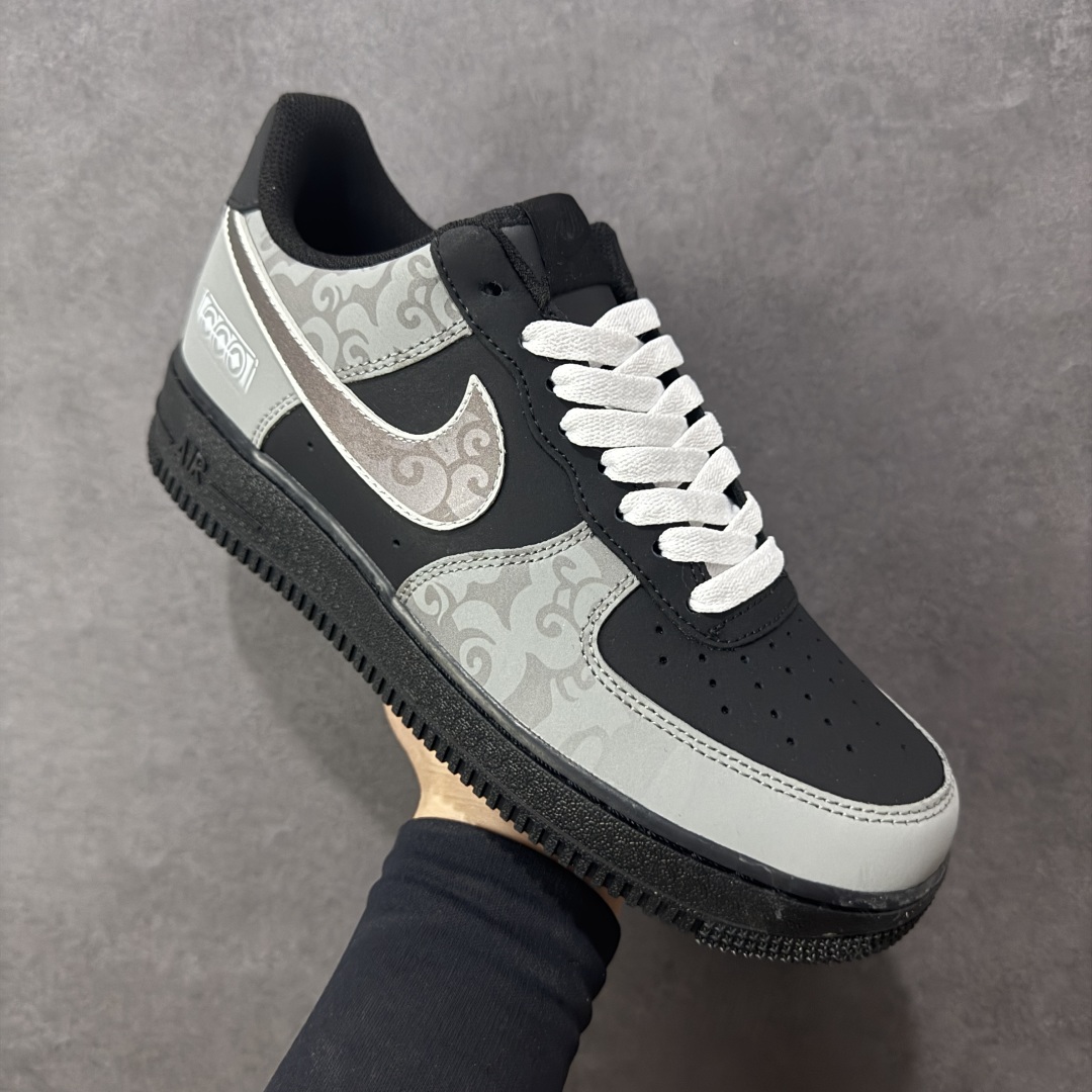 图片[3]-【定制版】Nike Air Force 1 Low 07 WET 影月巡 黑灰 原楦头原纸板 打造纯正低帮空军版型 专注外贸渠道 全掌内置蜂窝气垫 原盒配件 原厂中底钢印、拉帮完美 货号：ZH0316 108 尺码：36 36.5 37.5 38 38.5 39 40 40.5 41 42 42.5 43 44 44.5 45-选品中心