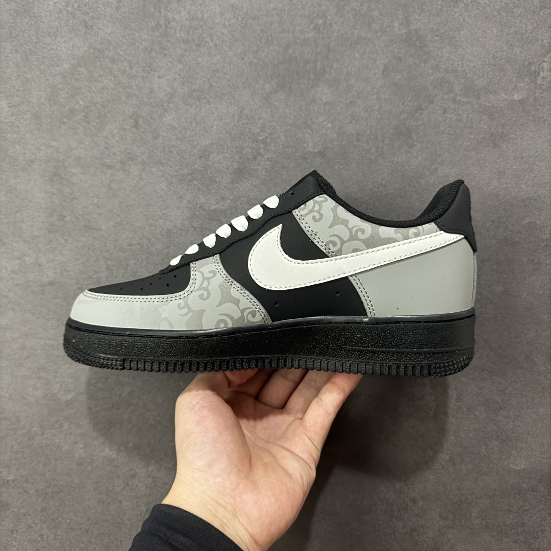 图片[2]-【定制版】Nike Air Force 1 Low 07 WET 影月巡 黑灰 原楦头原纸板 打造纯正低帮空军版型 专注外贸渠道 全掌内置蜂窝气垫 原盒配件 原厂中底钢印、拉帮完美 货号：ZH0316 108 尺码：36 36.5 37.5 38 38.5 39 40 40.5 41 42 42.5 43 44 44.5 45-选品中心