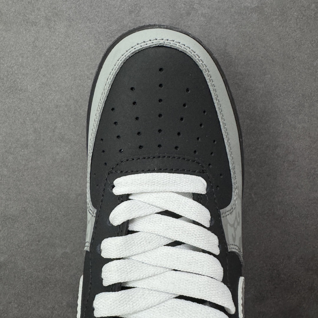 图片[8]-【定制版】Nike Air Force 1 Low 07 WET 影月巡 黑灰 原楦头原纸板 打造纯正低帮空军版型 专注外贸渠道 全掌内置蜂窝气垫 原盒配件 原厂中底钢印、拉帮完美 货号：ZH0316 108 尺码：36 36.5 37.5 38 38.5 39 40 40.5 41 42 42.5 43 44 44.5 45-选品中心