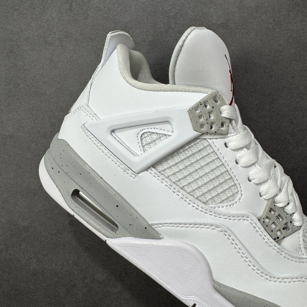 图片[6]-【福利版】Air Jordan AJ4 Retro GL奥利奥 中帮篮球鞋 原楦原纸板同源开发 完美呈现乔4的版型 内侧正确双色网格 还原细节 正确气垫颜色 正确网格工艺 正确拉帮工艺 全鞋原装材料制作 原档案原模具打造 货号：CT8527-100 尺码：36-48带半码 编码：GLB250260-选品中心
