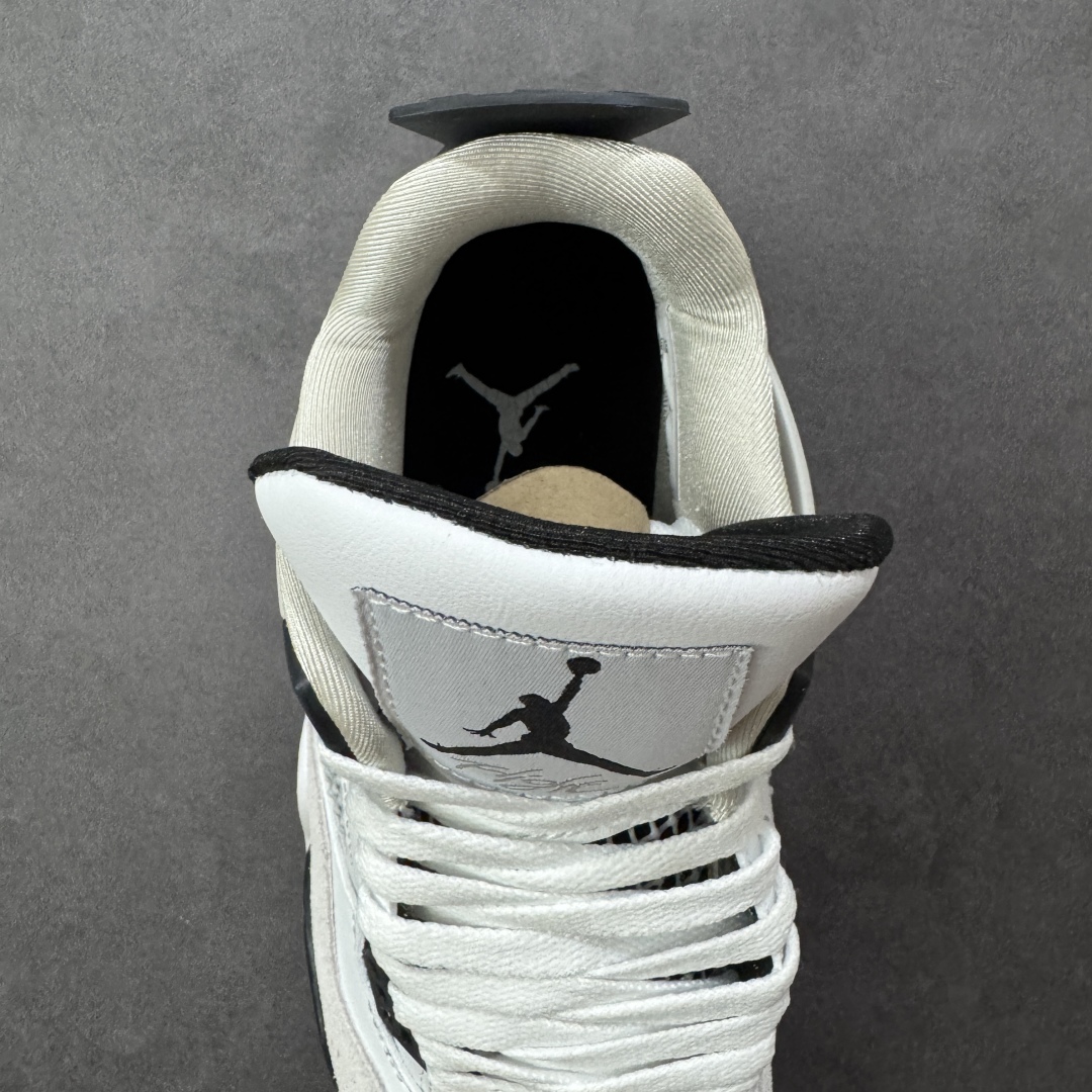 图片[7]-【福利版】Air Jordan AJ4 Retro GL黑白 中帮篮球鞋 原楦原纸板同源开发 完美呈现乔4的版型 内侧正确双色网格 还原细节 正确气垫颜色 正确网格工艺 正确拉帮工艺 全鞋原装材料制作 原档案原模具打造 货号：DH6927-111 尺码：36-48带半码 编码：GLB250260-选品中心