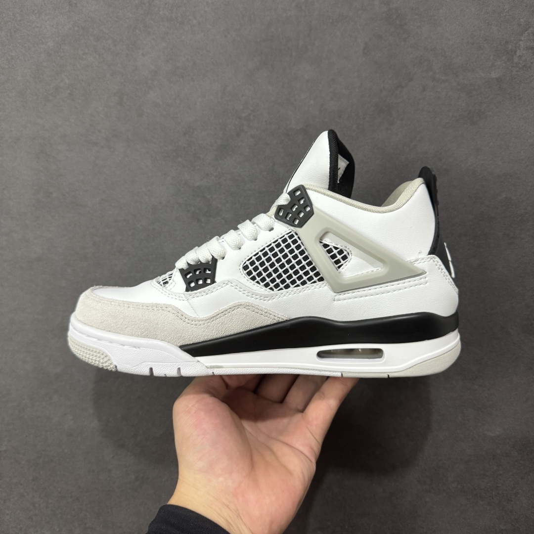 图片[2]-【福利版】Air Jordan AJ4 Retro GL黑白 中帮篮球鞋 原楦原纸板同源开发 完美呈现乔4的版型 内侧正确双色网格 还原细节 正确气垫颜色 正确网格工艺 正确拉帮工艺 全鞋原装材料制作 原档案原模具打造 货号：DH6927-111 尺码：36-48带半码 编码：GLB250260-选品中心