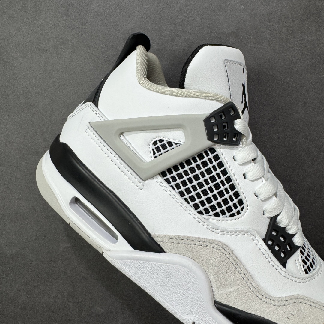 图片[6]-【福利版】Air Jordan AJ4 Retro GL黑白 中帮篮球鞋 原楦原纸板同源开发 完美呈现乔4的版型 内侧正确双色网格 还原细节 正确气垫颜色 正确网格工艺 正确拉帮工艺 全鞋原装材料制作 原档案原模具打造 货号：DH6927-111 尺码：36-48带半码 编码：GLB250260-选品中心