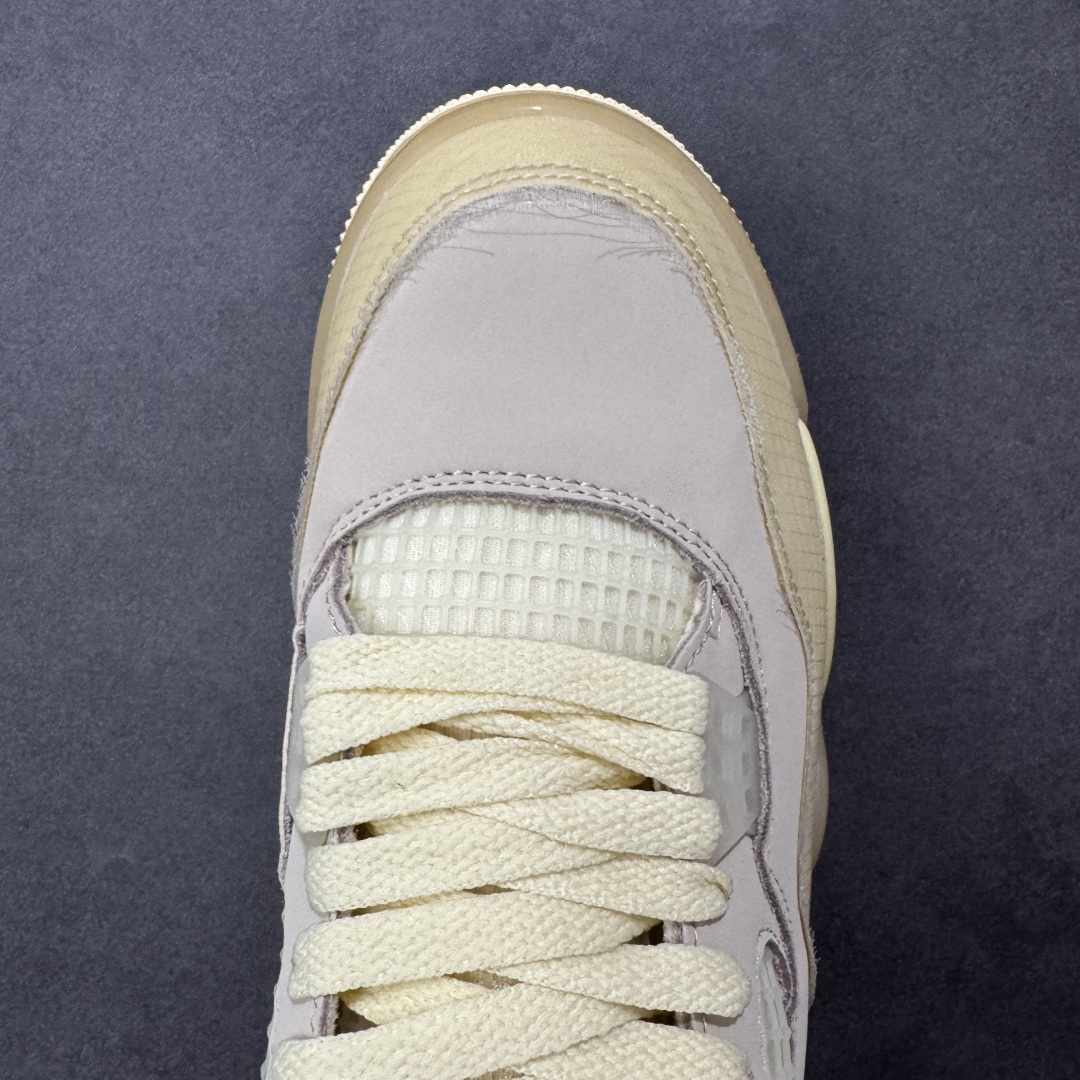 图片[8]-【福利版】Air Jordan AJ4 x OW联名 中帮篮球鞋 原楦原纸板同源开发 完美呈现乔4的版型 内侧正确双色网格 还原细节 正确气垫颜色 正确网格工艺 正确拉帮工艺 全鞋原装材料制作 原档案原模具打造 货号：CV9388-100 尺码：36-48带半码 编码：GLB250260-选品中心