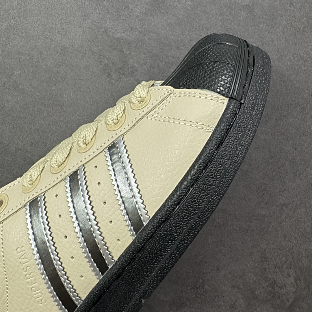 图片[5]-【纯原版】Adidas Originals SUPERSTAR VINTAGE全新配色 贝壳头休闲板鞋 独家控货 平台正单 全鞋百分百原材料 全鞋电脑针车 Logo针车间距针数原版一致 皮料切割冲裁零瑕疵 原鞋一致含胶量大底 原盒中文内外标 大几率过验 不对比市面只对比原鞋 只服务最高端市场 货号：JR4234 尺码：35 36 36.5 37 38 38.5 39 40 40.5 41 42 42.5 43 44 45-选品中心