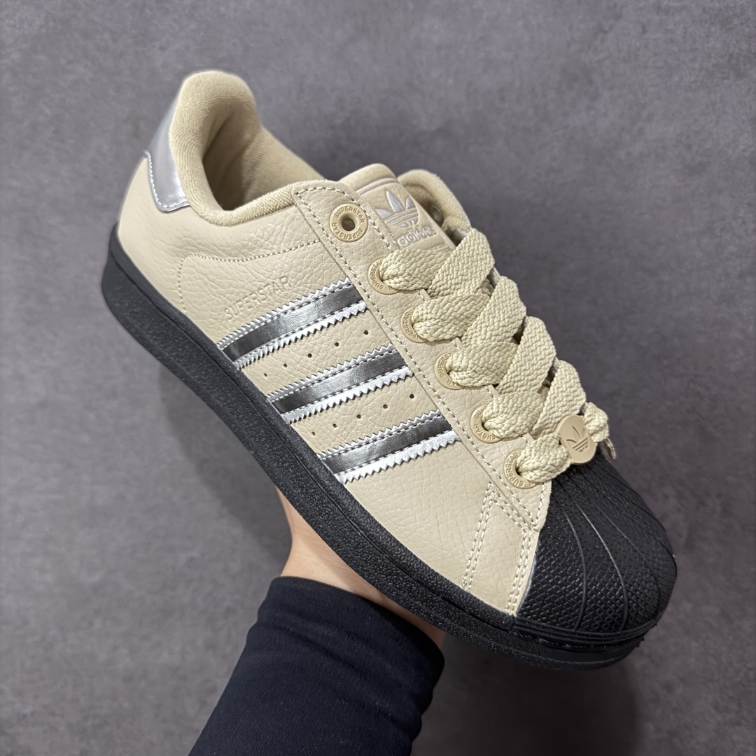 图片[3]-【纯原版】Adidas Originals SUPERSTAR VINTAGE全新配色 贝壳头休闲板鞋 独家控货 平台正单 全鞋百分百原材料 全鞋电脑针车 Logo针车间距针数原版一致 皮料切割冲裁零瑕疵 原鞋一致含胶量大底 原盒中文内外标 大几率过验 不对比市面只对比原鞋 只服务最高端市场 货号：JR4234 尺码：35 36 36.5 37 38 38.5 39 40 40.5 41 42 42.5 43 44 45-选品中心