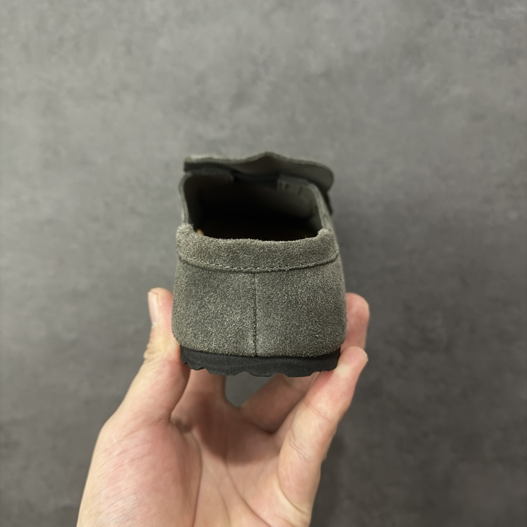 图片[4]-【BK版本】Birkenstock 博肯一脚蹬系列 深灰反绒 广东原产采用质地柔软牛皮绒面革植入羊羔毛鞋垫和里衬材质中底搭载缓震软木橡胶 纯色羊毛内里，保暖不乏时尚 外置EVA轻量片装外底 德国百年知名鞋履品牌·博肯Birkenstock 勃肯系列！ 货号：0250901 尺码：35-44-选品中心