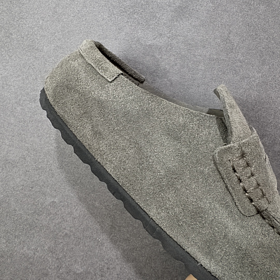 图片[6]-【BK版本】Birkenstock 博肯一脚蹬系列 深灰反绒 广东原产采用质地柔软牛皮绒面革植入羊羔毛鞋垫和里衬材质中底搭载缓震软木橡胶 纯色羊毛内里，保暖不乏时尚 外置EVA轻量片装外底 德国百年知名鞋履品牌·博肯Birkenstock 勃肯系列！ 货号：0250901 尺码：35-44-选品中心