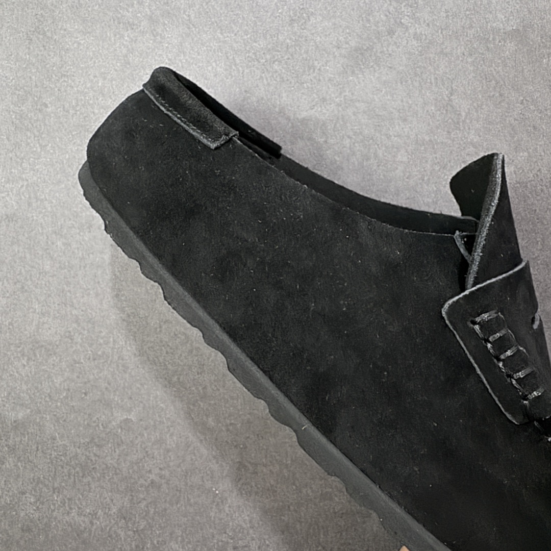 图片[6]-【BK版本】Birkenstock 博肯一脚蹬系列 黑色反绒 广东原产采用质地柔软牛皮绒面革植入羊羔毛鞋垫和里衬材质中底搭载缓震软木橡胶 纯色羊毛内里，保暖不乏时尚 外置EVA轻量片装外底 德国百年知名鞋履品牌·博肯Birkenstock 勃肯系列！ 货号：0250901 尺码：35-44-选品中心