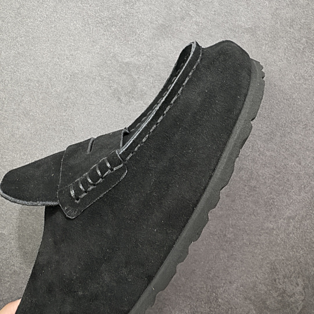 图片[5]-【BK版本】Birkenstock 博肯一脚蹬系列 黑色反绒 广东原产采用质地柔软牛皮绒面革植入羊羔毛鞋垫和里衬材质中底搭载缓震软木橡胶 纯色羊毛内里，保暖不乏时尚 外置EVA轻量片装外底 德国百年知名鞋履品牌·博肯Birkenstock 勃肯系列！ 货号：0250901 尺码：35-44-选品中心