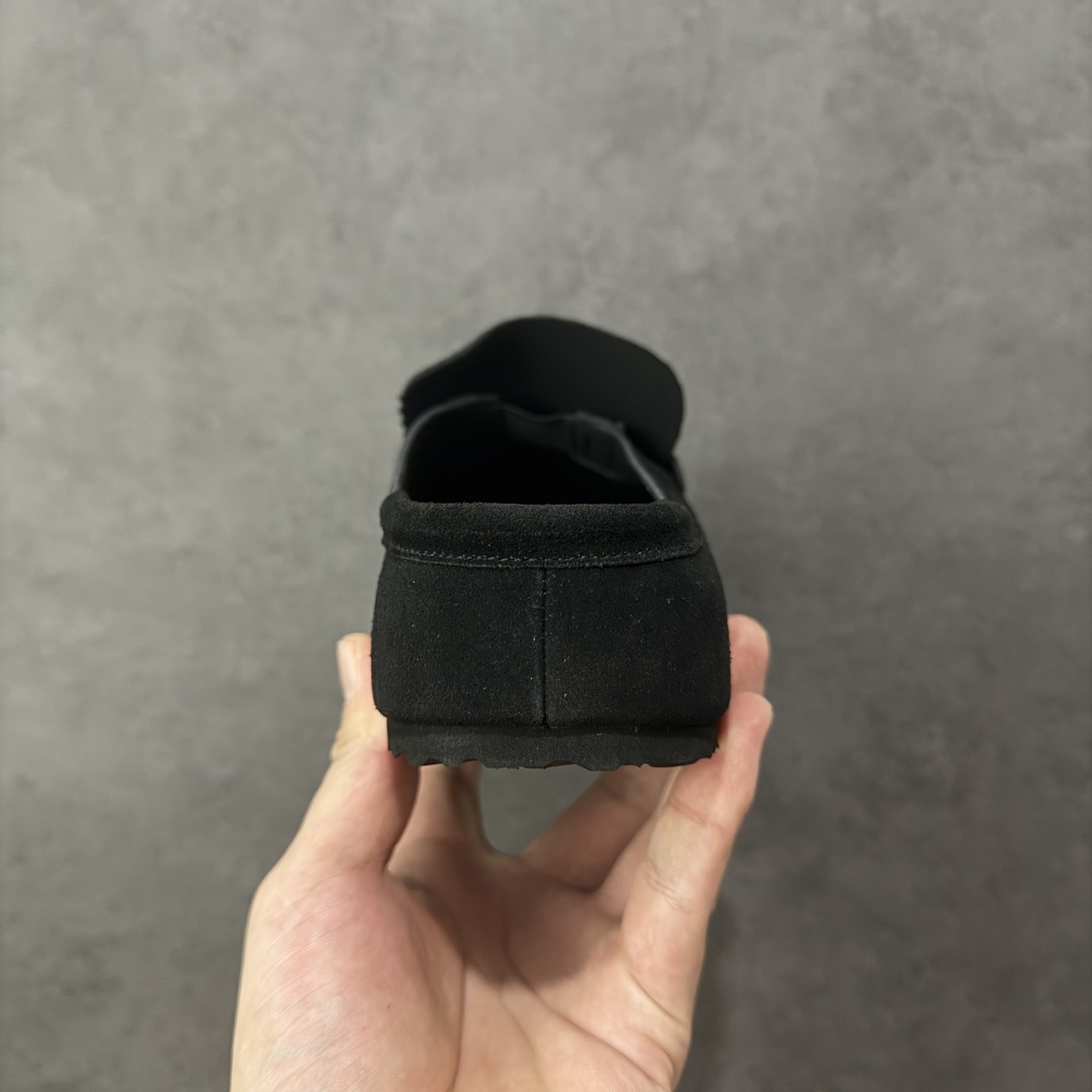 图片[4]-【BK版本】Birkenstock 博肯一脚蹬系列 黑色反绒 广东原产采用质地柔软牛皮绒面革植入羊羔毛鞋垫和里衬材质中底搭载缓震软木橡胶 纯色羊毛内里，保暖不乏时尚 外置EVA轻量片装外底 德国百年知名鞋履品牌·博肯Birkenstock 勃肯系列！ 货号：0250901 尺码：35-44-选品中心