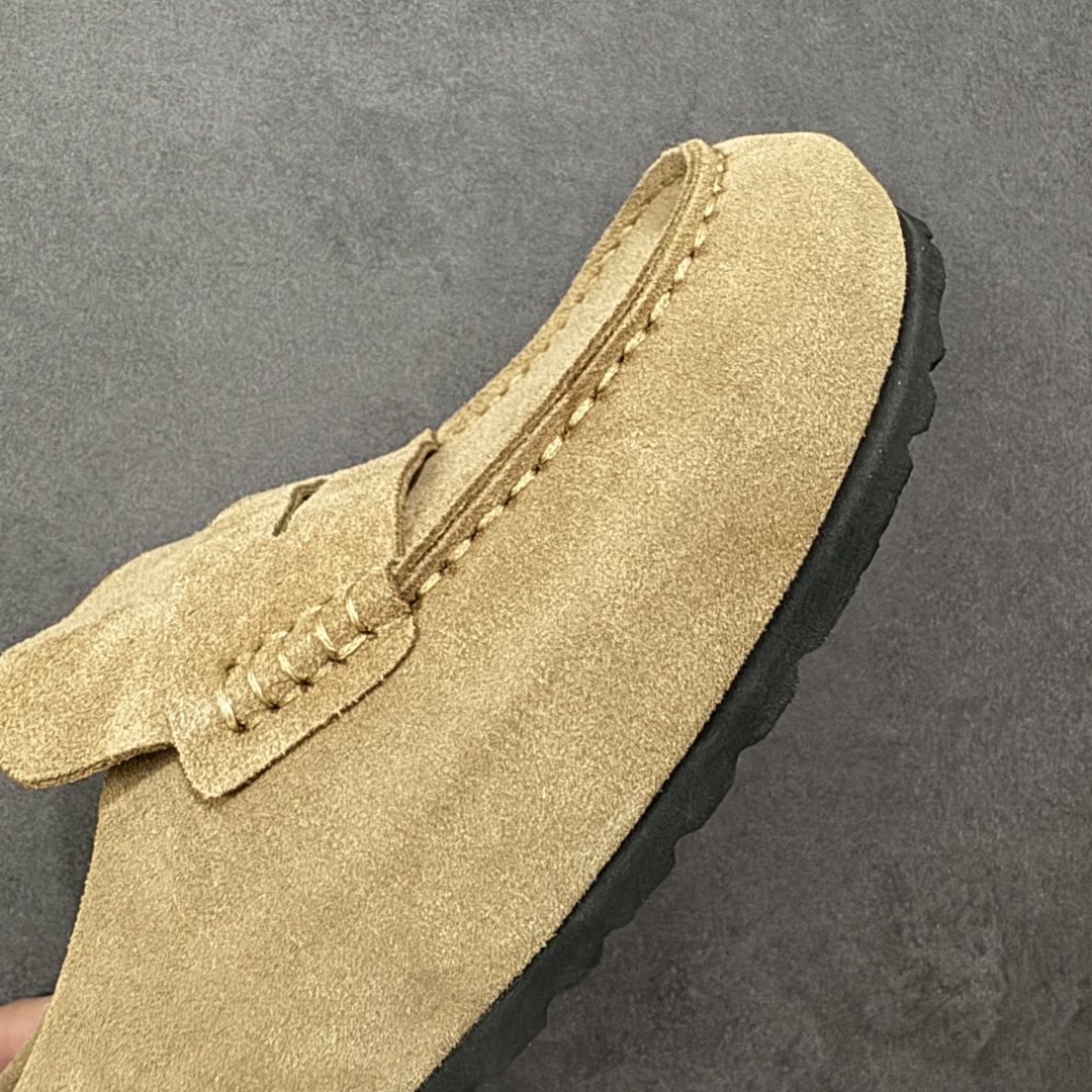图片[5]-【BK版本】Birkenstock 博肯一脚蹬系列 棕色反绒 广东原产采用质地柔软牛皮绒面革植入羊羔毛鞋垫和里衬材质中底搭载缓震软木橡胶 纯色羊毛内里，保暖不乏时尚 外置EVA轻量片装外底 德国百年知名鞋履品牌·博肯Birkenstock 勃肯系列！ 货号：0250901 尺码：35-44-选品中心