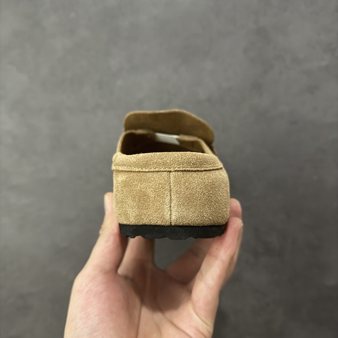 图片[4]-【BK版本】Birkenstock 博肯一脚蹬系列 棕色反绒 广东原产采用质地柔软牛皮绒面革植入羊羔毛鞋垫和里衬材质中底搭载缓震软木橡胶 纯色羊毛内里，保暖不乏时尚 外置EVA轻量片装外底 德国百年知名鞋履品牌·博肯Birkenstock 勃肯系列！ 货号：0250901 尺码：35-44-选品中心