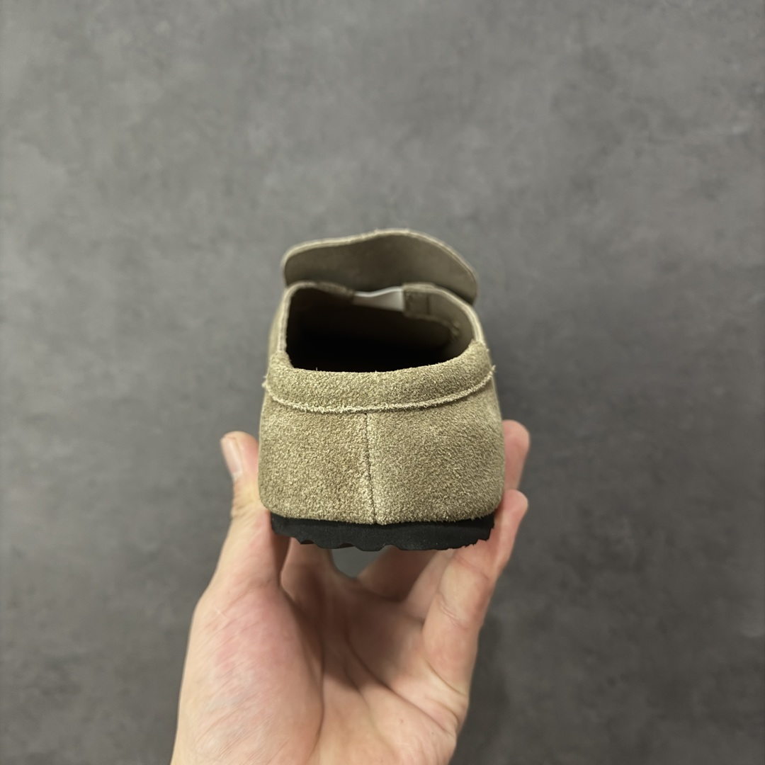 图片[4]-【BK版本】Birkenstock 博肯一脚蹬系列 茶色反绒 广东原产采用质地柔软牛皮绒面革植入羊羔毛鞋垫和里衬材质中底搭载缓震软木橡胶 纯色羊毛内里，保暖不乏时尚 外置EVA轻量片装外底 德国百年知名鞋履品牌·博肯Birkenstock 勃肯系列！ 货号：0250901 尺码：35-44-选品中心