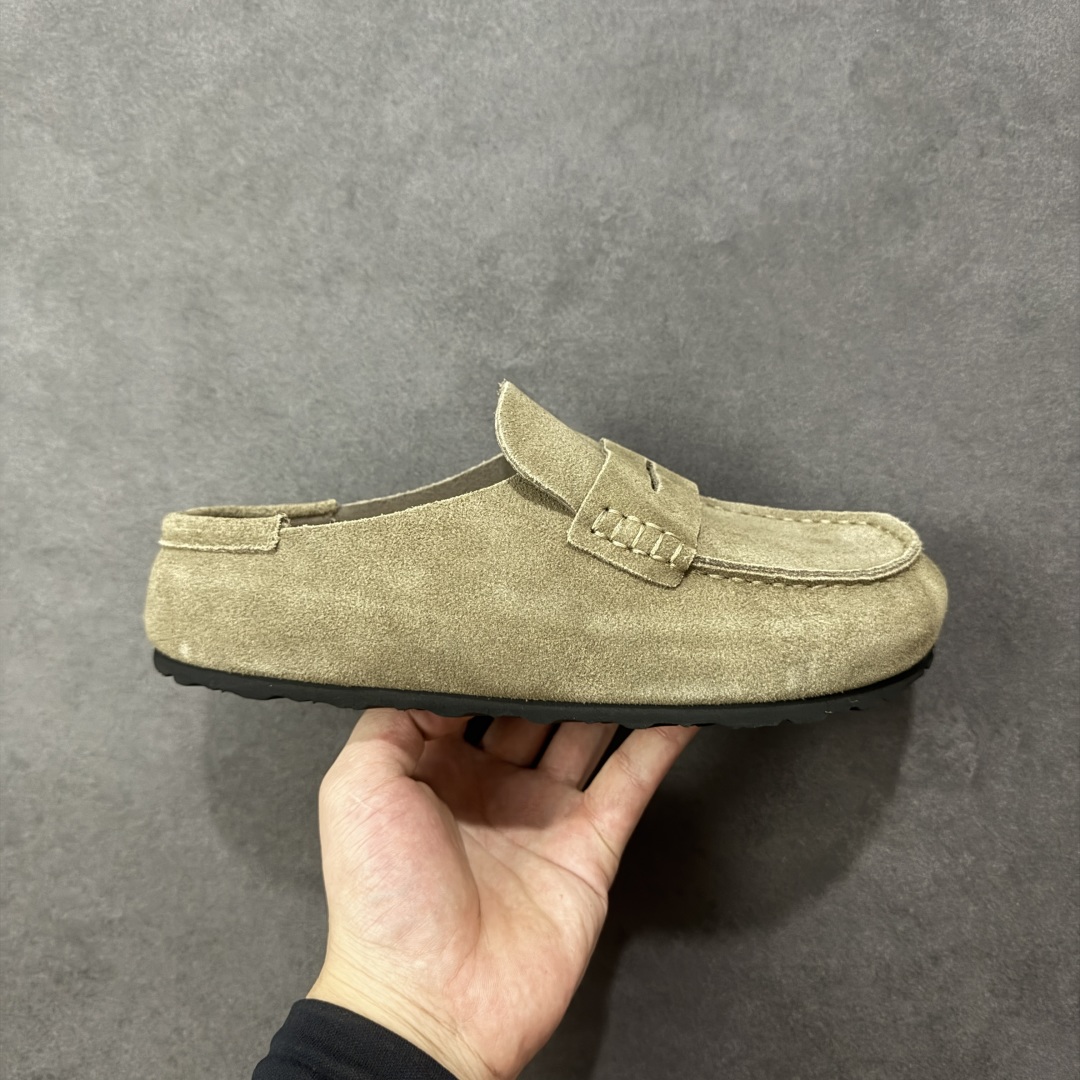 【BK版本】Birkenstock 博肯一脚蹬系列 茶色反绒 广东原产采用质地柔软牛皮绒面革植入羊羔毛鞋垫和里衬材质中底搭载缓震软木橡胶 纯色羊毛内里,保暖不乏时尚 外置EVA轻量片装外底 德国百年知名鞋履品牌·博肯Birkenstock 勃肯系列! 货号:0250901 尺码:35-44-选品中心