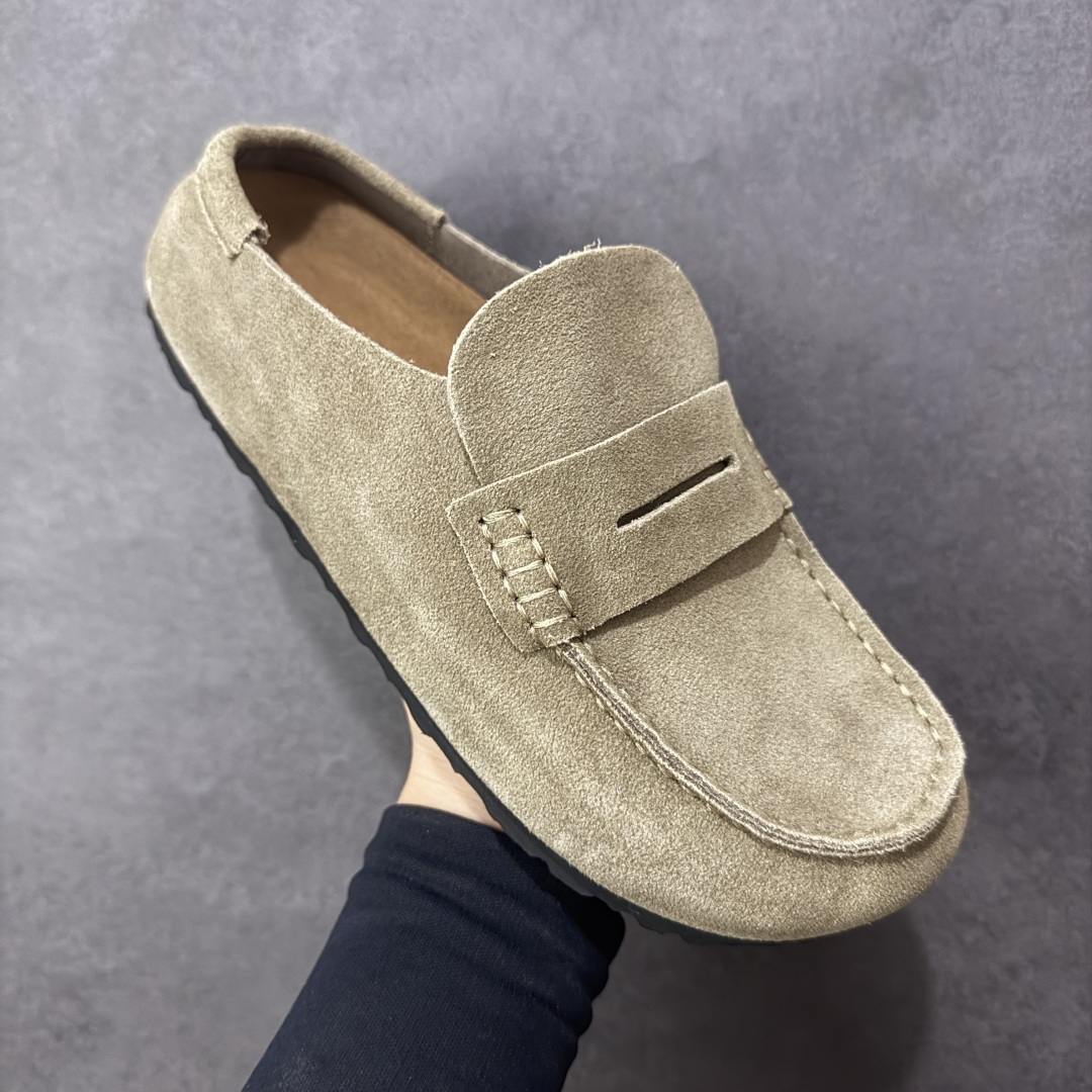 图片[3]-【BK版本】Birkenstock 博肯一脚蹬系列 茶色反绒 广东原产采用质地柔软牛皮绒面革植入羊羔毛鞋垫和里衬材质中底搭载缓震软木橡胶 纯色羊毛内里，保暖不乏时尚 外置EVA轻量片装外底 德国百年知名鞋履品牌·博肯Birkenstock 勃肯系列！ 货号：0250901 尺码：35-44-选品中心