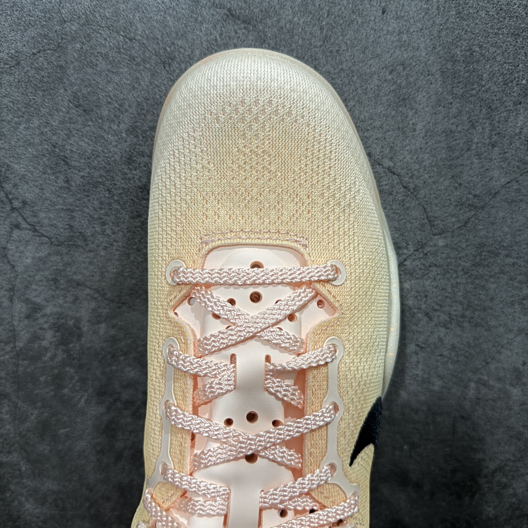 图片[5]-【灭世海外版】NK Zoom Kobe Ⅷ System 科比8代复刻实战运动低帮文化篮球鞋 水蜜桃！ 货号：HQ3138-800！ 尺码：39-47.5！ 纯原海外版气垫品质吊打各路纯原 气压➕耐久双重保障 前掌ZOOM TURBO➕后掌马蹄Zoom 后掌澎湃脚感无出其右 全套冲刀改版 鞋型还原度95% 宽脚选手必入货品 鞋头2.5mm上翘空间 不挤脚 完美释放脚趾活动空间 正码正拍 脚型适配性 市场最强没有之一 鞋面工艺全新升级 100%对标正品 原厂聚氨酯蛇鳞 珠光密度同步正品 Swoosh喷漆工艺 还原度接近100% 全新后跟TPU模具 正确S型弧度 区分市场纯原（市场纯原采用公版模具 后跟TPU几乎无弧度）国产天花板橡胶配方 抓地力爆炸 海外口碑炸裂 鞋舌LOGO正确内嵌压印 原厂碳板 正确原盒 厚积薄发 王者归来 拒绝杀猪 拒绝套路 灭世纯原海外版科比系列 致力打造实战第一标杆！-选品中心