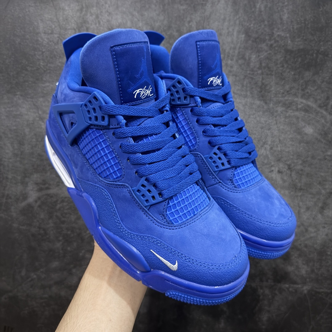 【KZ纯原】Air Jordan 4 Retro 乔丹四代联名蓝砖 纯原大厂出品 Air Jordan AJ4 Retro 原楦原纸板 原厂材料开发 细节把控到位 主供外贸客户 打造完美鞋型 纸板中底 钢印 完美版型 公司货既视感 皮料自行品鉴 最大开发到47.5 专供鬼佬 区别市面各种\