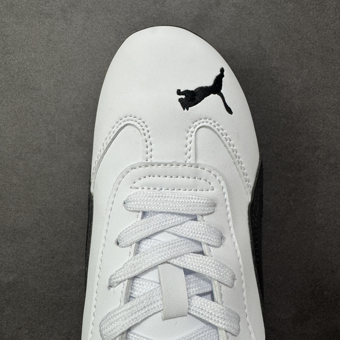 图片[8]-【公司级】PUMA Speedcat 彪马 低帮 男女同款 防滑耐磨低邦训练鞋生活休闲鞋赛车鞋 在本次复刻版本中，Speedcat OG鞋款以质感麂皮材质归来，向F1赛车队的标志性队服致敬。细节设计上，鞋头部位精心绣制了PUMA标志性的美洲狮Logo图案，而鞋舌与Formstrip上方则巧妙地融入了白色Puma及品牌Logo，为鞋款增添一抹奢华感。侧面白色流线型LLogo加上白色Puma字样，值得一提的是，全新Speedcatn OG鞋款忠于经典原版设计，保留窄版廓形以及格调鲜明的薄底构造，重塑风靡一时的千禧美学；这不仅是对经典的一次致敬，也预示着Speedcat将再次迎来崭新的黄金时代，引领薄底鞋时尚新风潮。 货号：401603-02 尺码：35.5-45带半码 编码：LNHB200210-选品中心