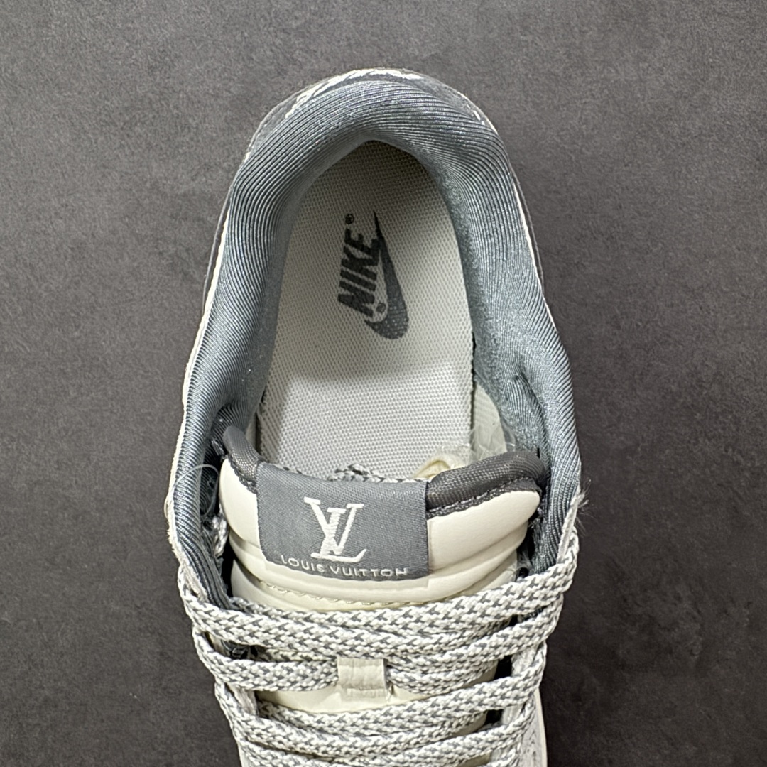 图片[7]-【定制版】Nike SB Dunk Low LV联名 灰白双勾 周年高端定制 低帮休闲板鞋 CX5050-Y20  #定制鞋盒 大厂纯原品质出货 超高清洁度 皮料切割干净无任何毛边 细节完美   尺码：36 36.5 37.5 38 38.5 39 40 40.5 41 42 42.5 43 44 44.5 45 编码：HXSB330340-选品中心
