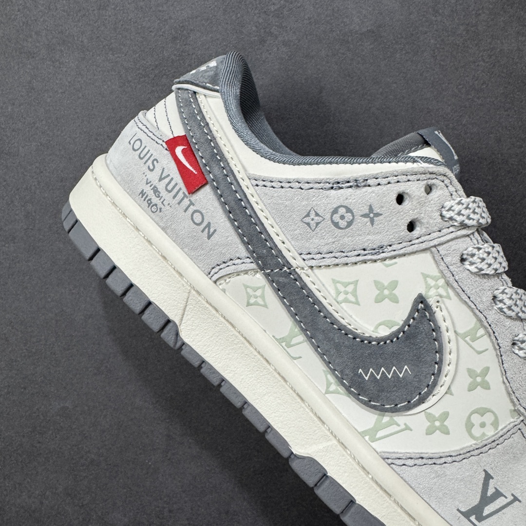 图片[6]-【定制版】Nike SB Dunk Low LV联名 灰白双勾 周年高端定制 低帮休闲板鞋 CX5050-Y20  #定制鞋盒 大厂纯原品质出货 超高清洁度 皮料切割干净无任何毛边 细节完美   尺码：36 36.5 37.5 38 38.5 39 40 40.5 41 42 42.5 43 44 44.5 45 编码：HXSB330340-选品中心