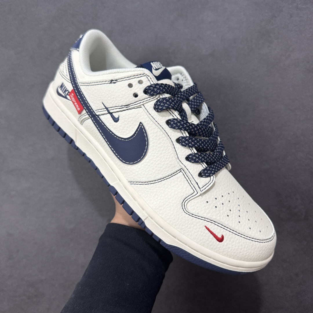图片[3]-【定制版】Nike SB Dunk Low Supreme联名 米蓝勾 高端定制 低帮休闲板鞋 HH7518-083  #定制鞋盒 大厂纯原品质出货 超高清洁度 皮料切割干净无任何毛边 细节完美  尺码：36 36.5 37.5 38 38.5 39 40 40.5 41 42 42.5 43 44 44.5 45 编码：HXSB330340-选品中心