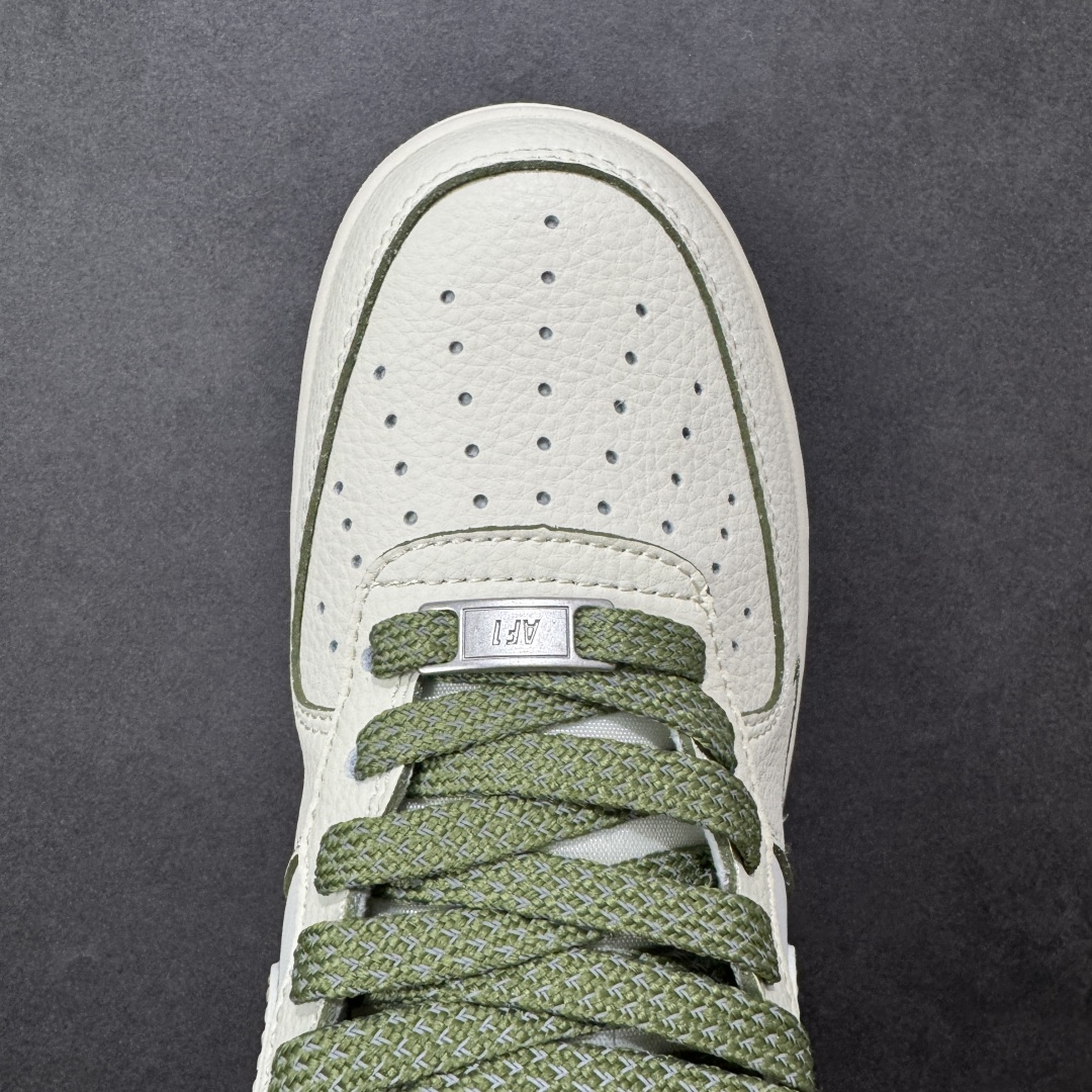 图片[8]-【定制版】NIke Air Force 1 \’07 Low “Supreme联名——米白军绿边”空军一号 低帮 运动鞋 休闲鞋 折边针车 工艺难度大 原楦头原纸板 原装鞋盒 定制五金配件 内置全掌气垫 原厂鞋底 货号：XX3168-221 尺码：36 36.5 37.5 38 38.5 39 40 40.5 41 42 42.5 43 44 44.5 45 编码：HXSB310320-选品中心