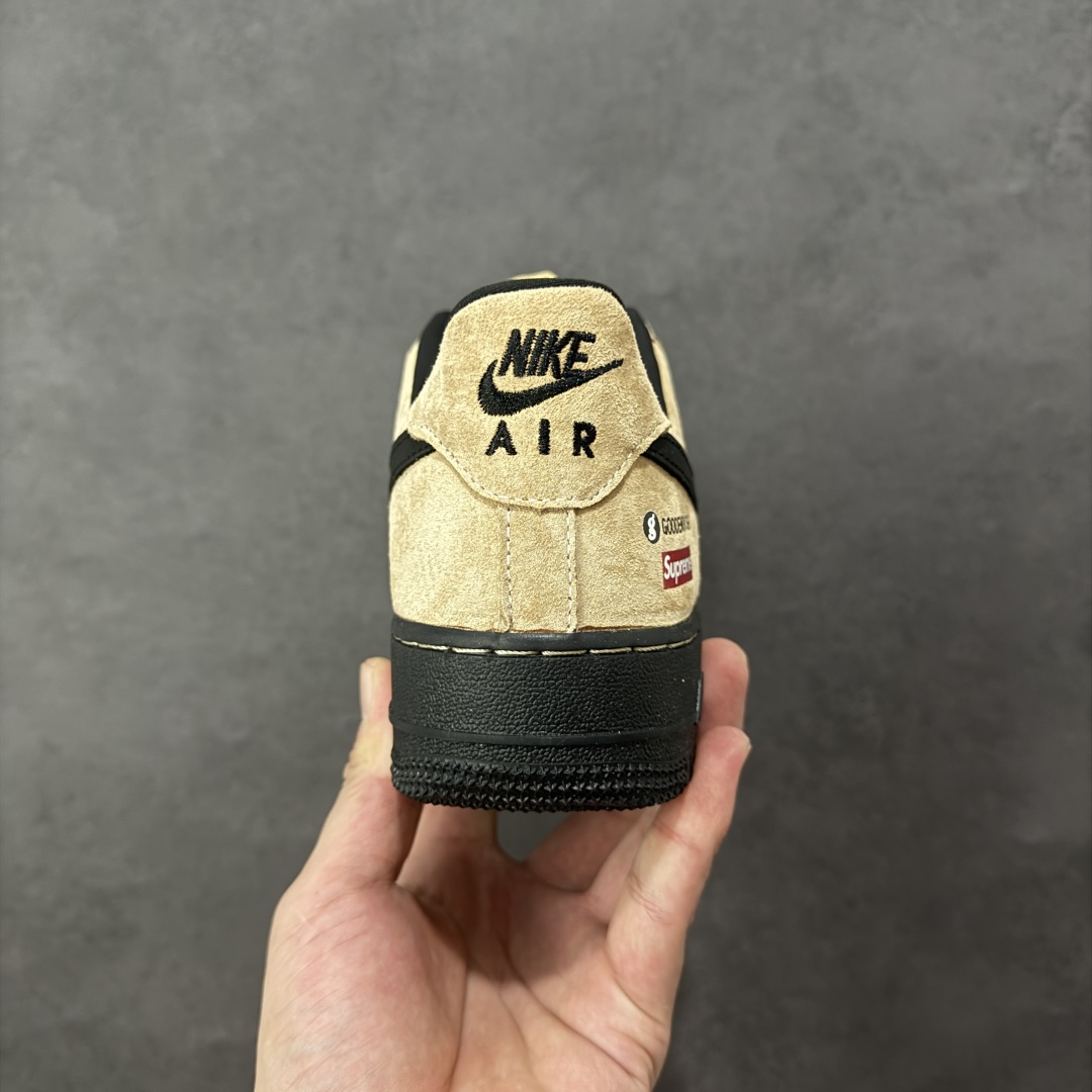 图片[4]-【定制版】NIke Air Force 1 \’07 Low Supreme 藤原浩 联名–黑棕空军一号低帮 运动鞋 休闲鞋 折边针车 头层猪巴戈 工艺难度大 原楦头原纸板 高端定制鞋盒 原厂鞋底 超高清洁度 细节完美 货号：YF9511-810 尺码：36 36.5 37.5 38 38.5 39 40 40.5 41 42 42.5 43 44 44.5 45 编码：HXSB310320-选品中心