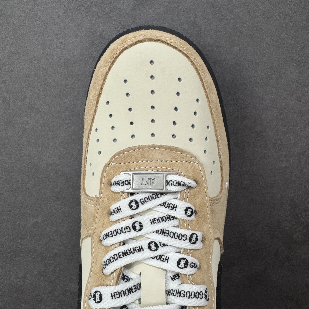 图片[8]-【定制版】NIke Air Force 1 \’07 Low Supreme 藤原浩 联名–黑棕空军一号低帮 运动鞋 休闲鞋 折边针车 头层猪巴戈 工艺难度大 原楦头原纸板 高端定制鞋盒 原厂鞋底 超高清洁度 细节完美 货号：YF9511-810 尺码：36 36.5 37.5 38 38.5 39 40 40.5 41 42 42.5 43 44 44.5 45 编码：HXSB310320-选品中心