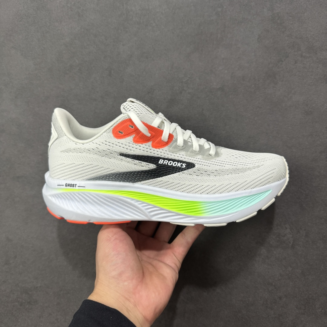 【公司级】外贸热款专供 Brooks 布鲁克斯 Ghost 17 网面运动鞋 官方售价1K+ 超临界Q弹大底 正确鞋底带钢印 平台专供品质 完美鞋型 做工清洁度 软碳大底 透气鞋面 跑步健身优选版本 尺码:36-45-选品中心