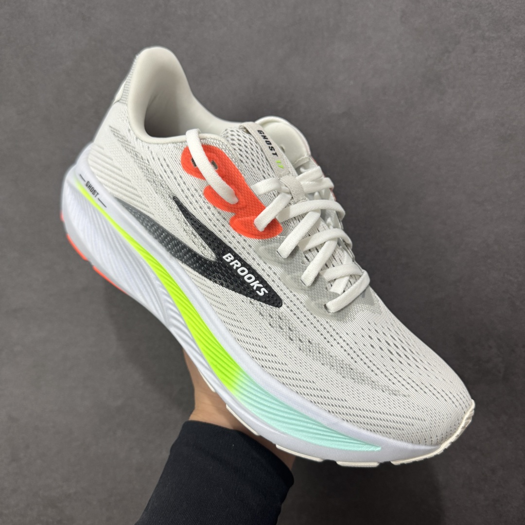 图片[3]-【公司级】外贸热款专供 Brooks 布鲁克斯 Ghost 17 网面运动鞋 官方售价1K+ 超临界Q弹大底 正确鞋底带钢印 平台专供品质 完美鞋型 做工清洁度 软碳大底 透气鞋面 跑步健身优选版本 尺码：36-45-选品中心