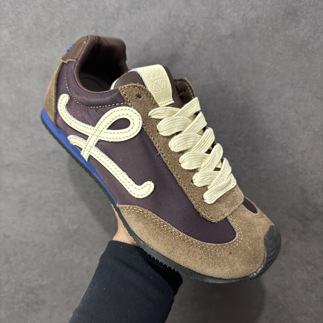 图片[3]-【GQ福利】Loewe罗意威 Ballet Runner2.0系列 进口柔软小牛皮+牛反绒皮面拼接，内里垫脚混种羊皮，双层高弹乳胶内热，独家模具橡胶大底，上脚轻便舒适 四色现货 尺码：35-44-选品中心