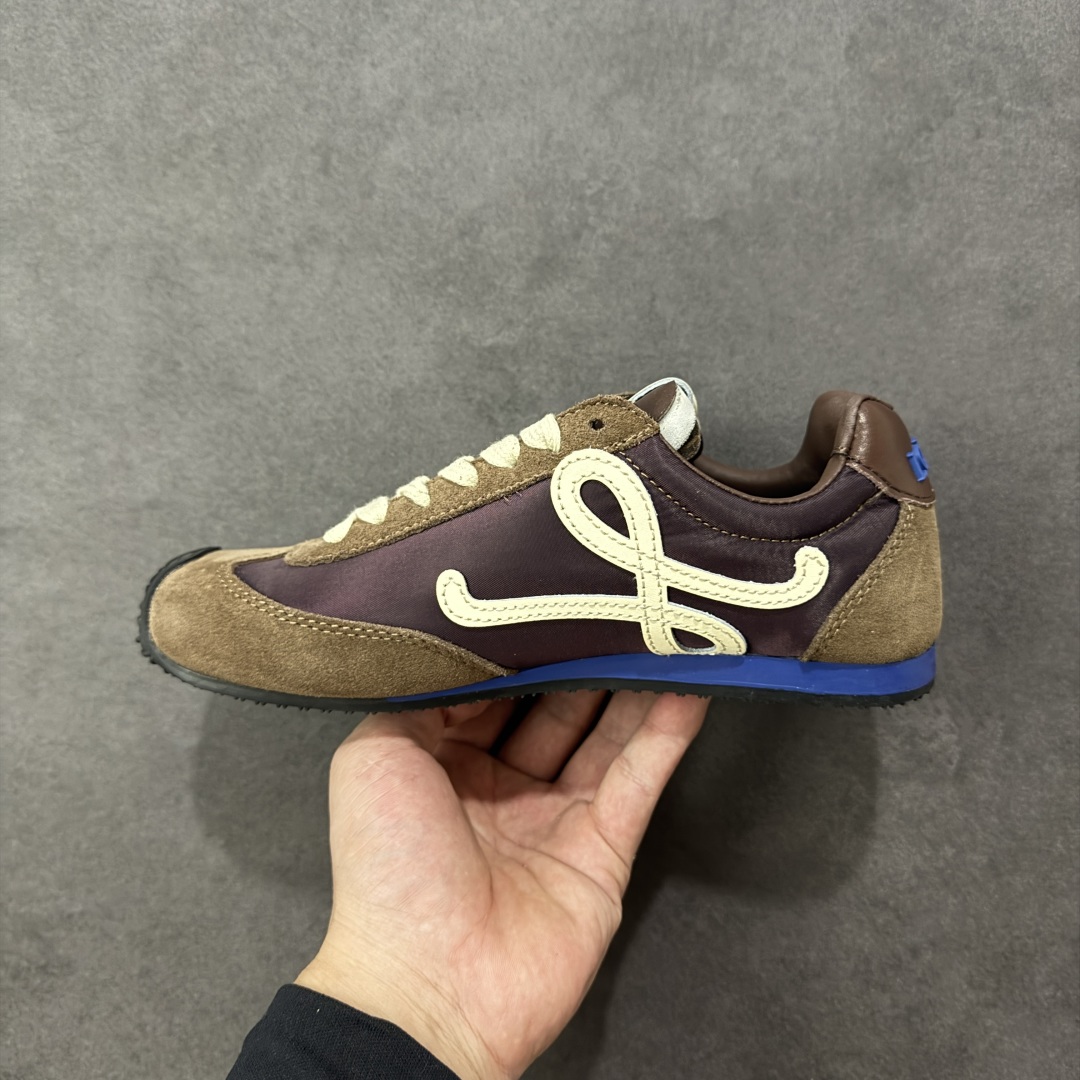 图片[2]-【GQ福利】Loewe罗意威 Ballet Runner2.0系列 进口柔软小牛皮+牛反绒皮面拼接，内里垫脚混种羊皮，双层高弹乳胶内热，独家模具橡胶大底，上脚轻便舒适 四色现货 尺码：35-44-选品中心