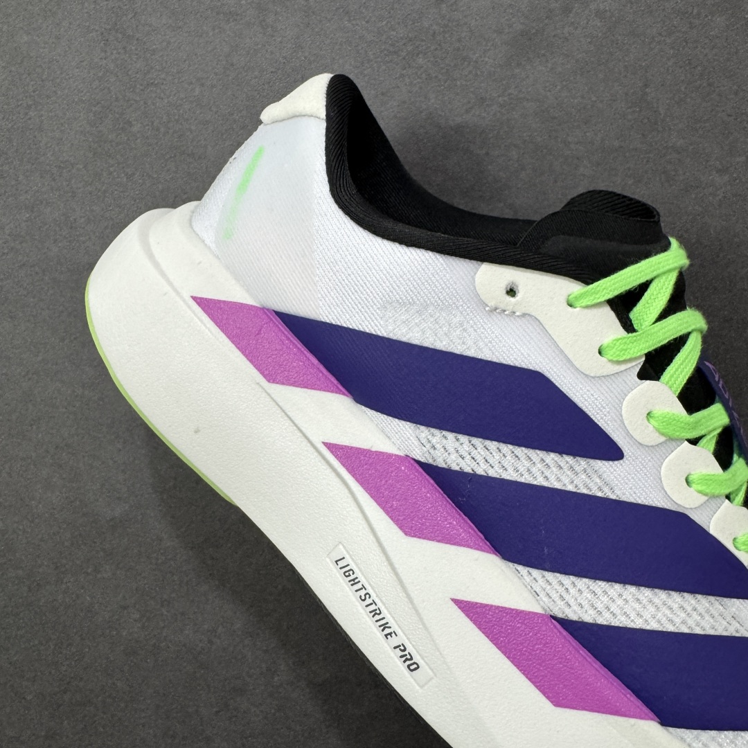 图片[6]-【公司级】Ad Adizero Evo SL 轻盈跑鞋 耐磨减震专业跑步鞋 冲向目标，一路向前，不断挑战和突破自我 无论是平时训练还是马拉松，让这款adidas跑步鞋伴你畅快开跑 兼具舒适性和结构感，搭载Lightstrike科技，为步伐注入活力 货号：JS4495 尺码：36 36.5 37 38 38.5 39 40 40.5 41 42 42.5 43 44 44.5 45 编码：FSB220230-选品中心