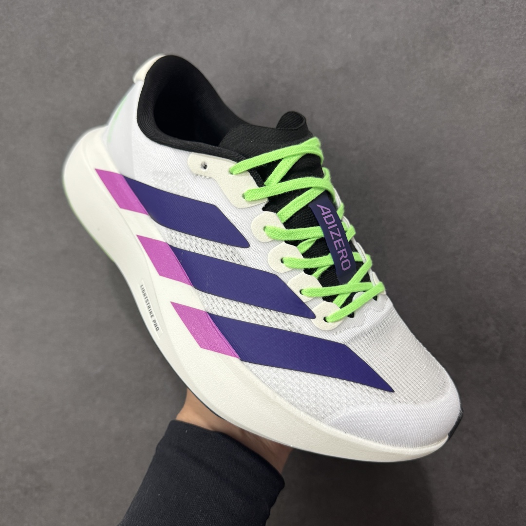 图片[3]-【公司级】Ad Adizero Evo SL 轻盈跑鞋 耐磨减震专业跑步鞋 冲向目标，一路向前，不断挑战和突破自我 无论是平时训练还是马拉松，让这款adidas跑步鞋伴你畅快开跑 兼具舒适性和结构感，搭载Lightstrike科技，为步伐注入活力 货号：JS4495 尺码：36 36.5 37 38 38.5 39 40 40.5 41 42 42.5 43 44 44.5 45 编码：FSB220230-选品中心