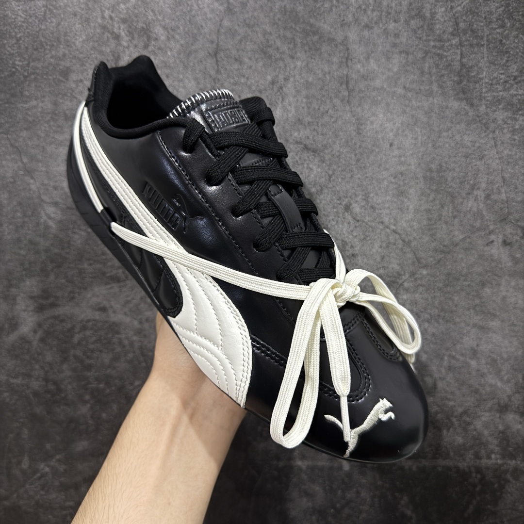 图片[3]-【Top版本】Rose x Puma Speedcat 联名款 极速赛车系列彪马低帮生活休闲鞋 404391-01  市场第一梯队品质 顶级头层皮料 顶尖完美复刻公司货版本 组合大底 亮黑磨砂皮 正确鞋舌Puma Logo 正确鞋垫Puma Logo 正确刺绣Logo 正确加厚五花海玻璃鞋垫 以及全套配件 原厂数据一比一大底 橡胶加切片组合底❗️ 原装档案原数据纸版楦型 防尘袋 配件齐全 二次成型\’猛帮\’成型工艺制作 细节如图所示  尺码：35 36 37 37.5 38 38.5 39 40 40.5 41 42 42.5 43 43.5 44.5 45-选品中心