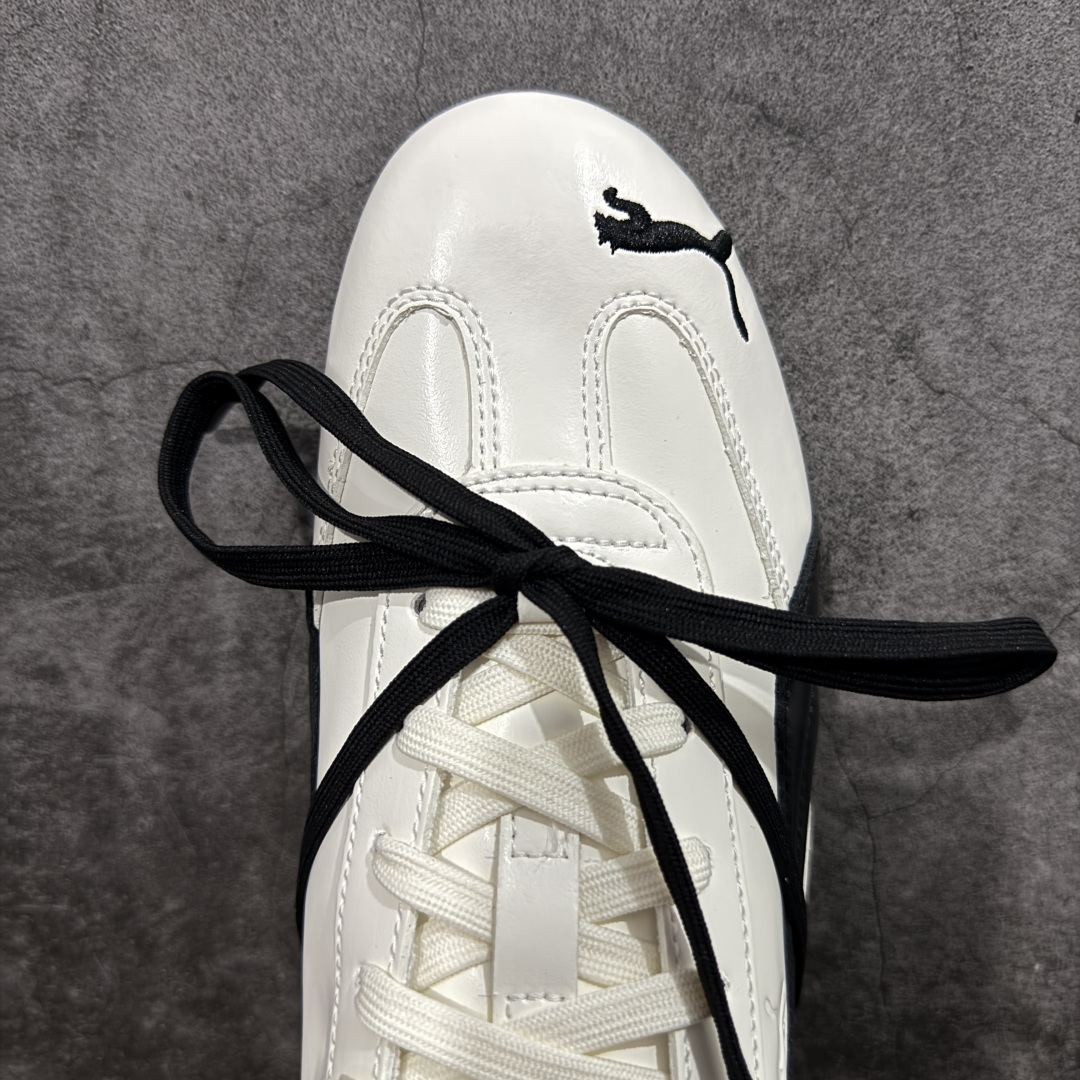 图片[5]-【Top版本】Rose x Puma Speedcat 联名款 极速赛车系列彪马低帮生活休闲鞋 404390-01  市场第一梯队品质 顶级头层皮料 顶尖完美复刻公司货版本 组合大底 亮黑磨砂皮 正确鞋舌Puma Logo 正确鞋垫Puma Logo 正确刺绣Logo 正确加厚五花海玻璃鞋垫 以及全套配件 原厂数据一比一大底 橡胶加切片组合底❗️ 原装档案原数据纸版楦型 防尘袋 配件齐全 二次成型\’猛帮\’成型工艺制作 细节如图所示  尺码：35 36 37 37.5 38 38.5 39 40 40.5 41 42 42.5 43 43.5 44.5 45-选品中心