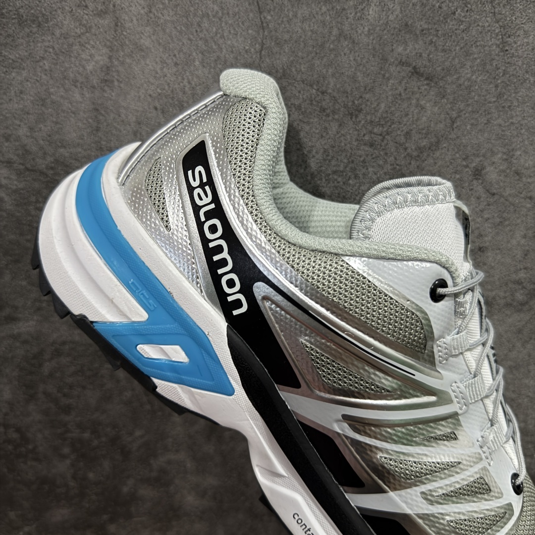 图片[7]-【莞产版本】SALOMON萨洛蒙 XT-Wings 2 Advanced 户外舒适百搭 网布织物减震防滑耐磨透气 低帮跑步鞋灰 XT-Wings 2采用了萨洛蒙独有的技术，不仅保证了鞋子的耐磨性，还让你在户外探险中保持通风透气，让双脚始终保持清爽舒适。无论是徒步旅行、登山探险还是日常穿搭，它都能为你提供稳定的支撑和舒适的穿着体验！ 低帮设计，有效减轻脚部负担，提供更灵活的穿着感受。无论是在崎岖不平的山路上还是在城市街头漫步，XT-Wings 2都能帮助你自如地驰骋，释放内心对自然的向往！SALOMON﻿萨洛蒙 XT-Wings 2绝对是一款不可错过的户外功能鞋！让它成为你户外探险路上的得力伙伴，让你在每一次冒险中都能感受到自由与激情的碰撞！ 尺码：36-46含半码-选品中心