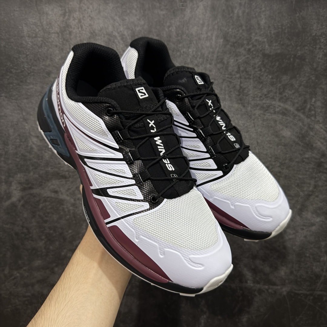 图片[13]-【莞产版本】SALOMON萨洛蒙 XT-Wings 2 Advanced 户外舒适百搭 网布织物减震防滑耐磨透气 低帮跑步鞋 XT-Wings 2采用了萨洛蒙独有的技术，不仅保证了鞋子的耐磨性，还让你在户外探险中保持通风透气，让双脚始终保持清爽舒适。无论是徒步旅行、登山探险还是日常穿搭，它都能为你提供稳定的支撑和舒适的穿着体验！ 低帮设计，有效减轻脚部负担，提供更灵活的穿着感受。无论是在崎岖不平的山路上还是在城市街头漫步，XT-Wings 2都能帮助你自如地驰骋，释放内心对自然的向往！SALOMON﻿萨洛蒙 XT-Wings 2绝对是一款不可错过的户外功能鞋！让它成为你户外探险路上的得力伙伴，让你在每一次冒险中都能感受到自由与激情的碰撞！ 尺码：36-46含半码-选品中心