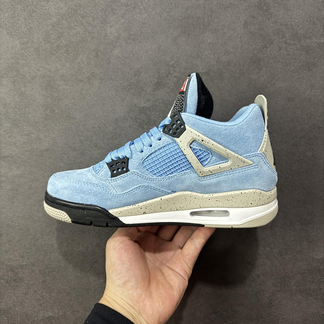 图片[2]-【公司级】Air Jordan AJ4 Retro 大学蓝 中帮篮球鞋 原楦原纸板同源开发 完美呈现乔4的版型 内侧正确双色网格 还原细节 正确气垫颜色 正确网格工艺 正确拉帮工艺 全鞋原装材料制作 原档案原模具打造 货号：CT8527-400 尺码：36-48-选品中心