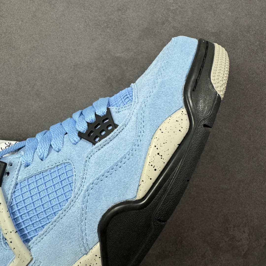图片[5]-【公司级】Air Jordan AJ4 Retro 大学蓝 中帮篮球鞋 原楦原纸板同源开发 完美呈现乔4的版型 内侧正确双色网格 还原细节 正确气垫颜色 正确网格工艺 正确拉帮工艺 全鞋原装材料制作 原档案原模具打造 货号：CT8527-400 尺码：36-48-选品中心