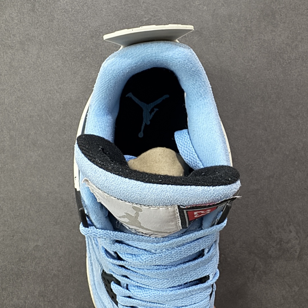 图片[7]-【公司级】Air Jordan AJ4 Retro 大学蓝 中帮篮球鞋 原楦原纸板同源开发 完美呈现乔4的版型 内侧正确双色网格 还原细节 正确气垫颜色 正确网格工艺 正确拉帮工艺 全鞋原装材料制作 原档案原模具打造 货号：CT8527-400 尺码：36-48-选品中心