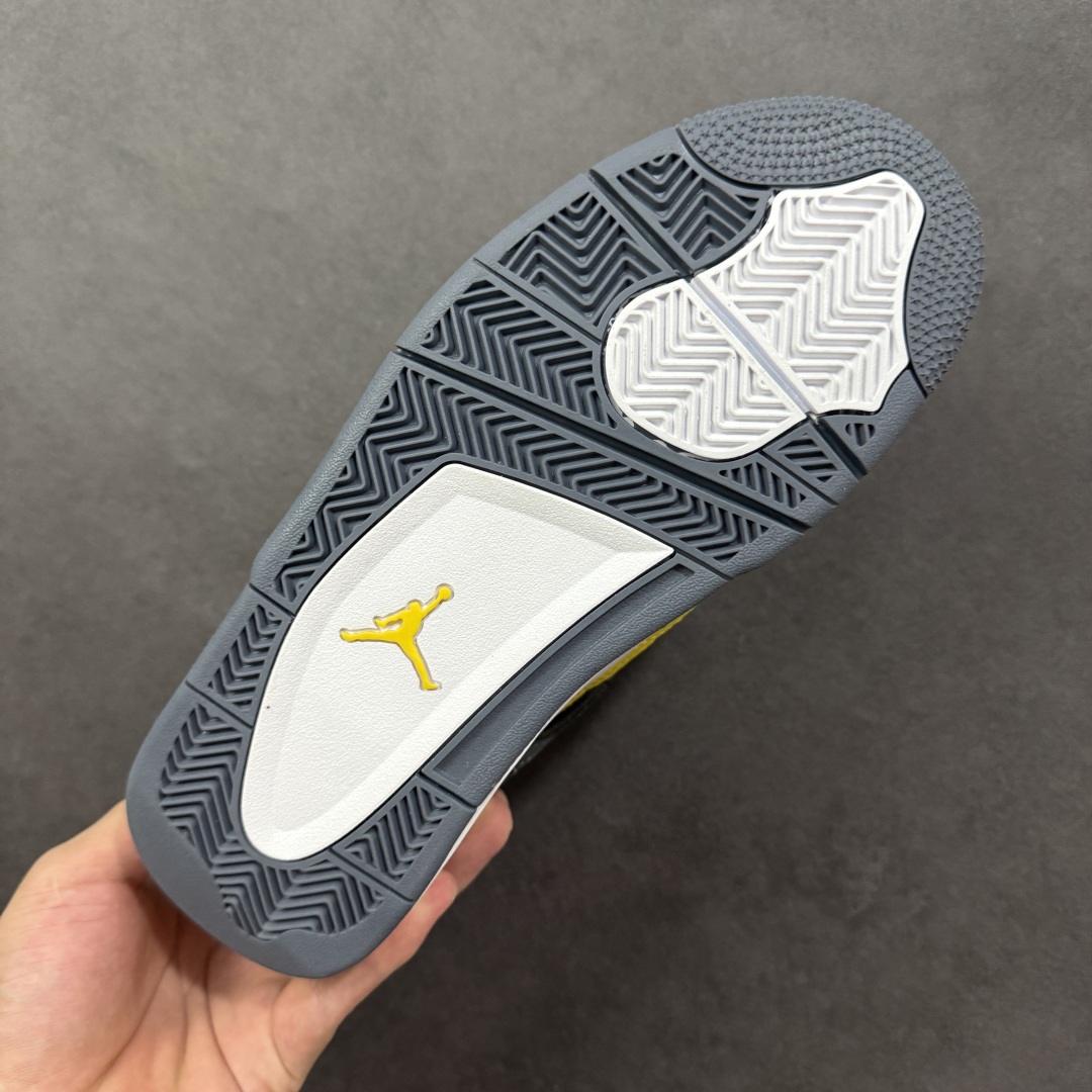 图片[9]-【公司级】Air Jordan AJ4 Retro 黄色 中帮篮球鞋 原楦原纸板同源开发 完美呈现乔4的版型 内侧正确双色网格 还原细节 正确气垫颜色 正确网格工艺 正确拉帮工艺 全鞋原装材料制作 原档案原模具打造 货号：CT8527-700 尺码：36-48-选品中心