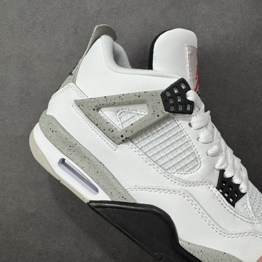 图片[6]-【公司级】Air Jordan AJ4 Retro 白灰 中帮篮球鞋 原楦原纸板同源开发 完美呈现乔4的版型 内侧正确双色网格 还原细节 正确气垫颜色 正确网格工艺 正确拉帮工艺 全鞋原装材料制作 原档案原模具打造 货号：840606-192 尺码：36-48-选品中心