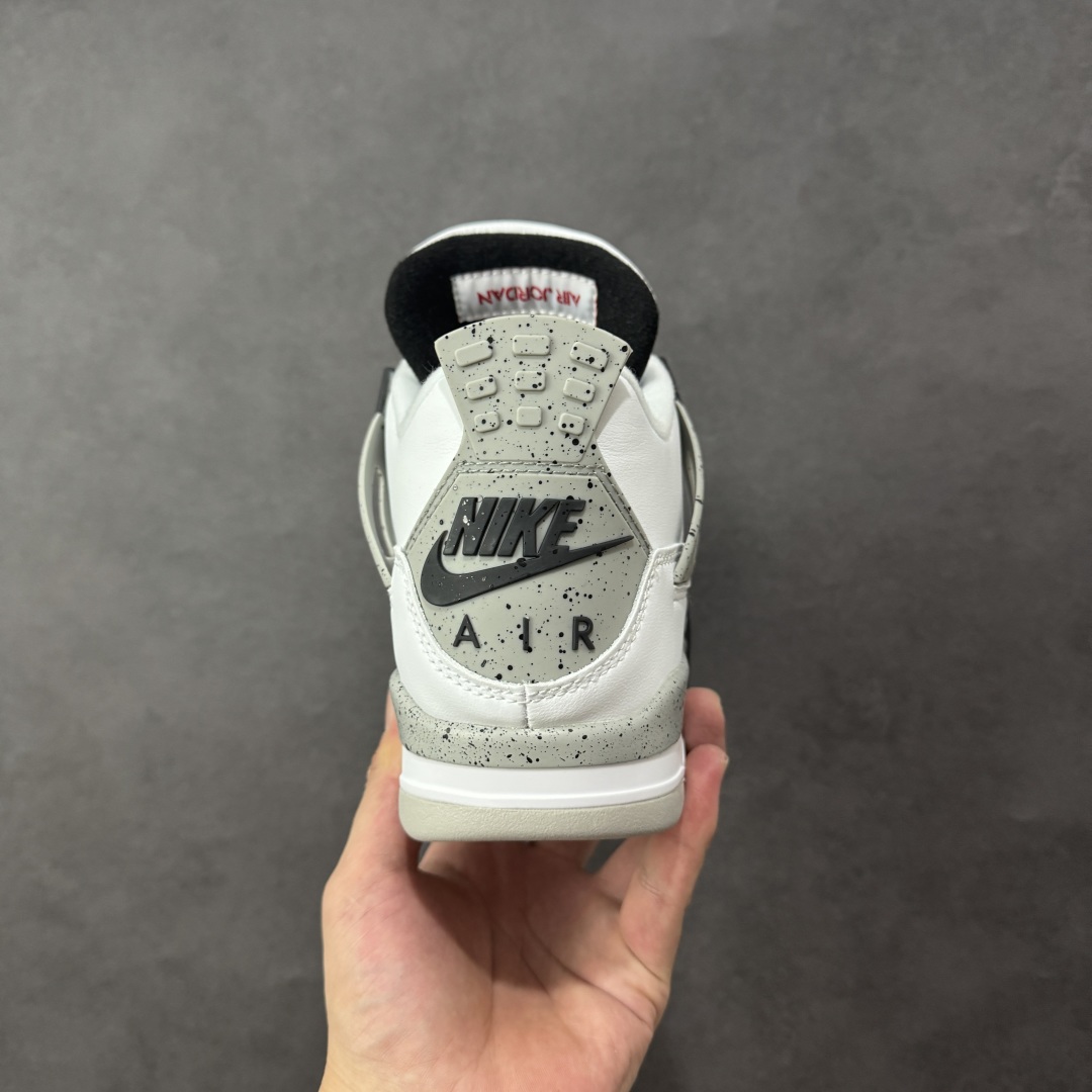 图片[4]-【公司级】Air Jordan AJ4 Retro 白灰 中帮篮球鞋 原楦原纸板同源开发 完美呈现乔4的版型 内侧正确双色网格 还原细节 正确气垫颜色 正确网格工艺 正确拉帮工艺 全鞋原装材料制作 原档案原模具打造 货号：840606-192 尺码：36-48-选品中心