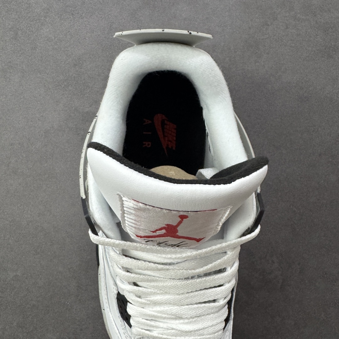 图片[7]-【公司级】Air Jordan AJ4 Retro 白灰 中帮篮球鞋 原楦原纸板同源开发 完美呈现乔4的版型 内侧正确双色网格 还原细节 正确气垫颜色 正确网格工艺 正确拉帮工艺 全鞋原装材料制作 原档案原模具打造 货号：840606-192 尺码：36-48-选品中心