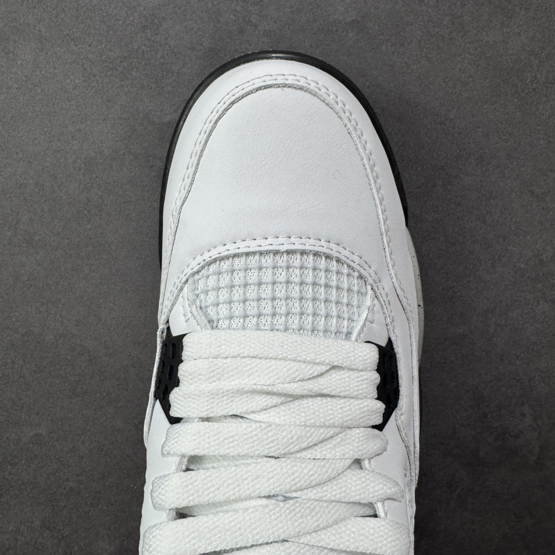 图片[8]-【公司级】Air Jordan AJ4 Retro 白灰 中帮篮球鞋 原楦原纸板同源开发 完美呈现乔4的版型 内侧正确双色网格 还原细节 正确气垫颜色 正确网格工艺 正确拉帮工艺 全鞋原装材料制作 原档案原模具打造 货号：840606-192 尺码：36-48-选品中心