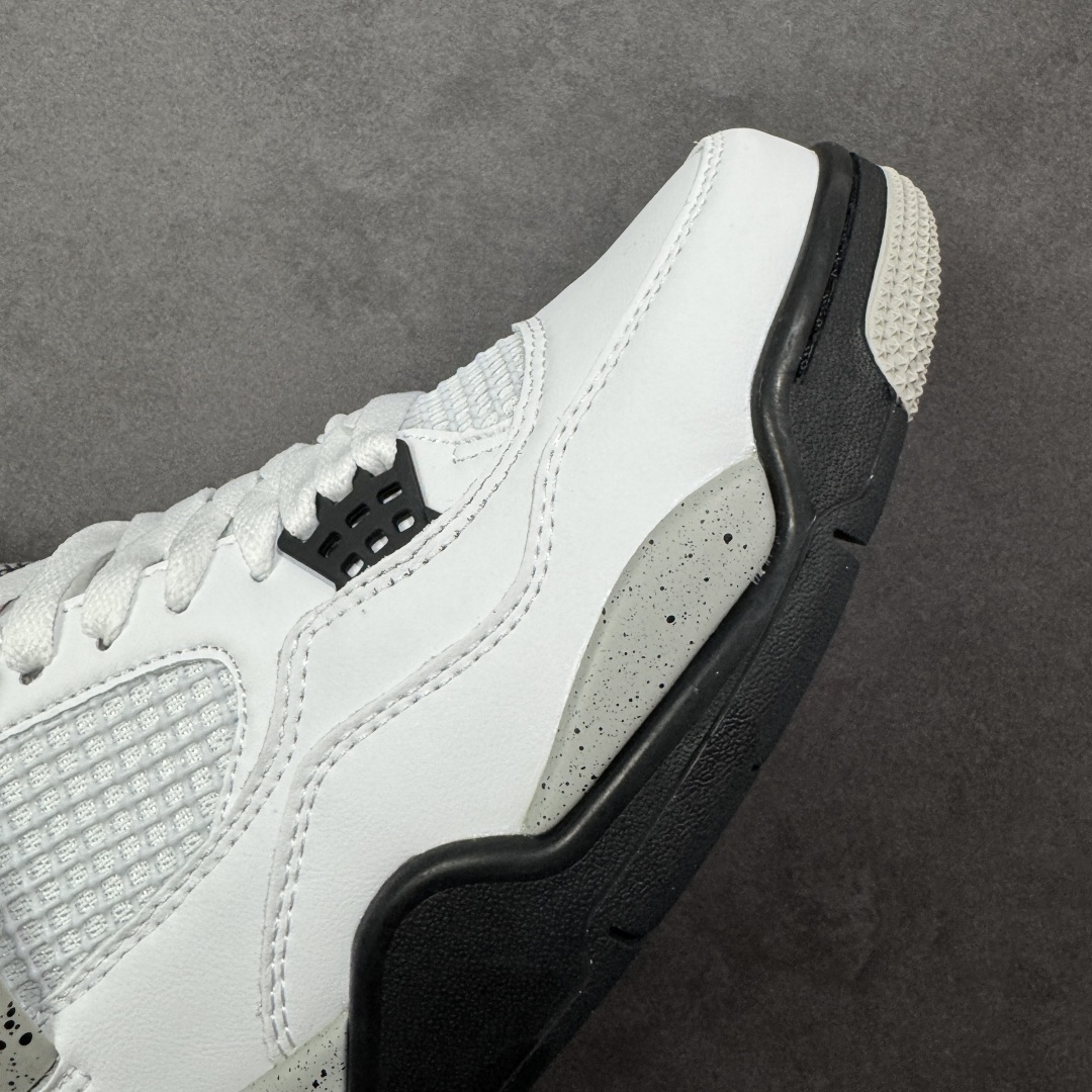 图片[5]-【公司级】Air Jordan AJ4 Retro 白灰 中帮篮球鞋 原楦原纸板同源开发 完美呈现乔4的版型 内侧正确双色网格 还原细节 正确气垫颜色 正确网格工艺 正确拉帮工艺 全鞋原装材料制作 原档案原模具打造 货号：840606-192 尺码：36-48-选品中心