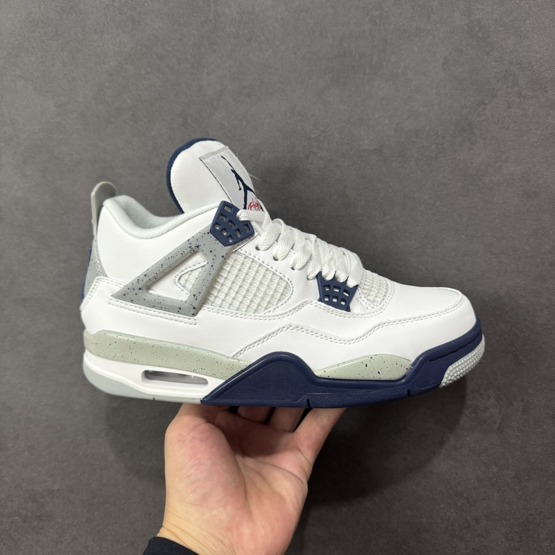 【公司级】Air Jordan AJ4 Retro 白灰 中帮篮球鞋 原楦原纸板同源开发 完美呈现乔4的版型 内侧正确双色网格 还原细节 正确气垫颜色 正确网格工艺 正确拉帮工艺 全鞋原装材料制作 原档案原模具打造 货号:DH6927-140 尺码:36-48-选品中心