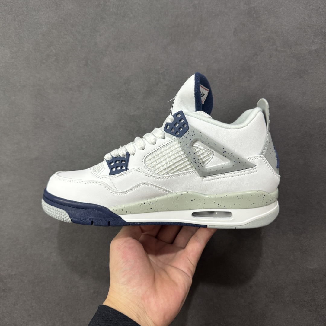 图片[2]-【公司级】Air Jordan AJ4 Retro 白灰 中帮篮球鞋 原楦原纸板同源开发 完美呈现乔4的版型 内侧正确双色网格 还原细节 正确气垫颜色 正确网格工艺 正确拉帮工艺 全鞋原装材料制作 原档案原模具打造 货号：DH6927-140 尺码：36-48-选品中心